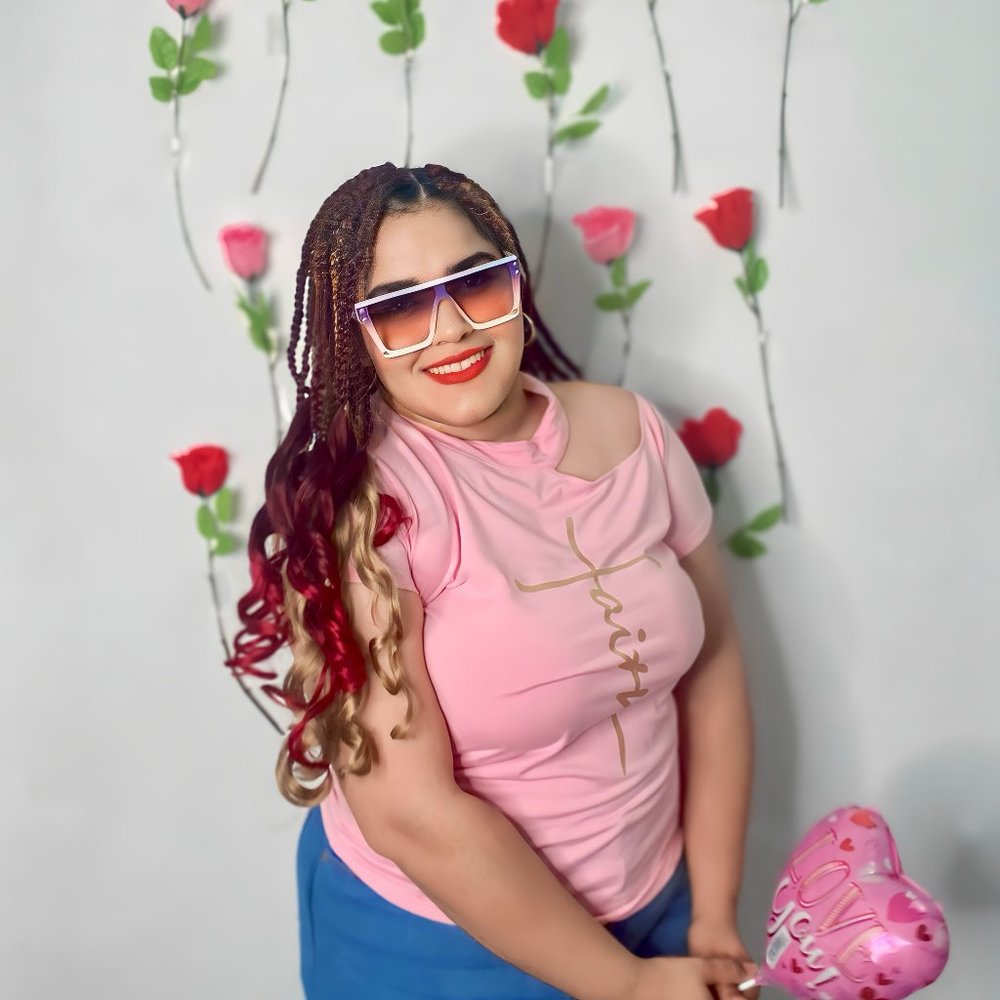 Pink "Faith" Shirt in Gold